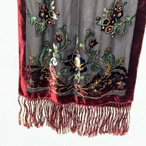 Scarf With Fringe 66” x 20 1/2”